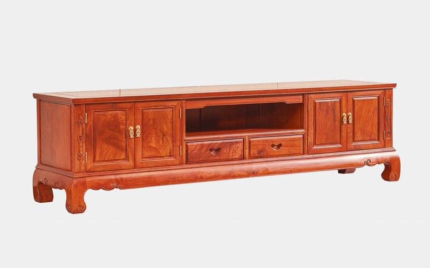 國色天香四門兩抽電視柜