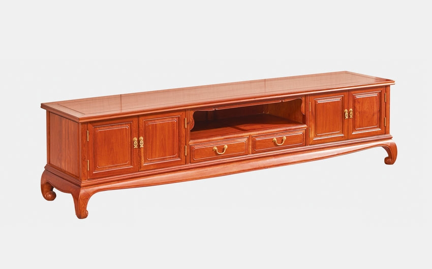 內踩珠四門兩抽電視柜